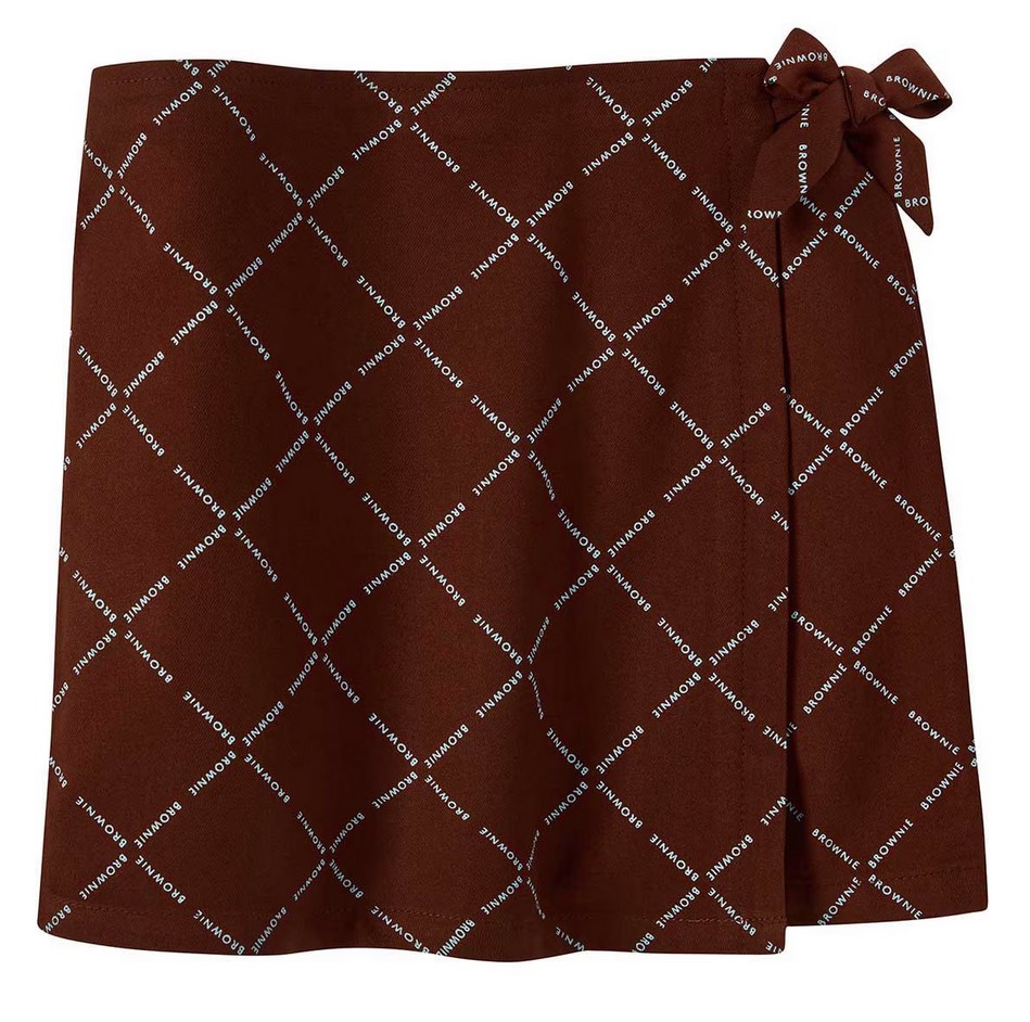 Brownie Printed Wrap Skort